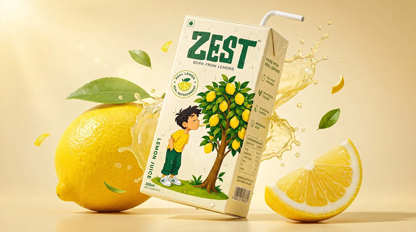 Zest — Packaging Design Case Study by Raghav Chopra